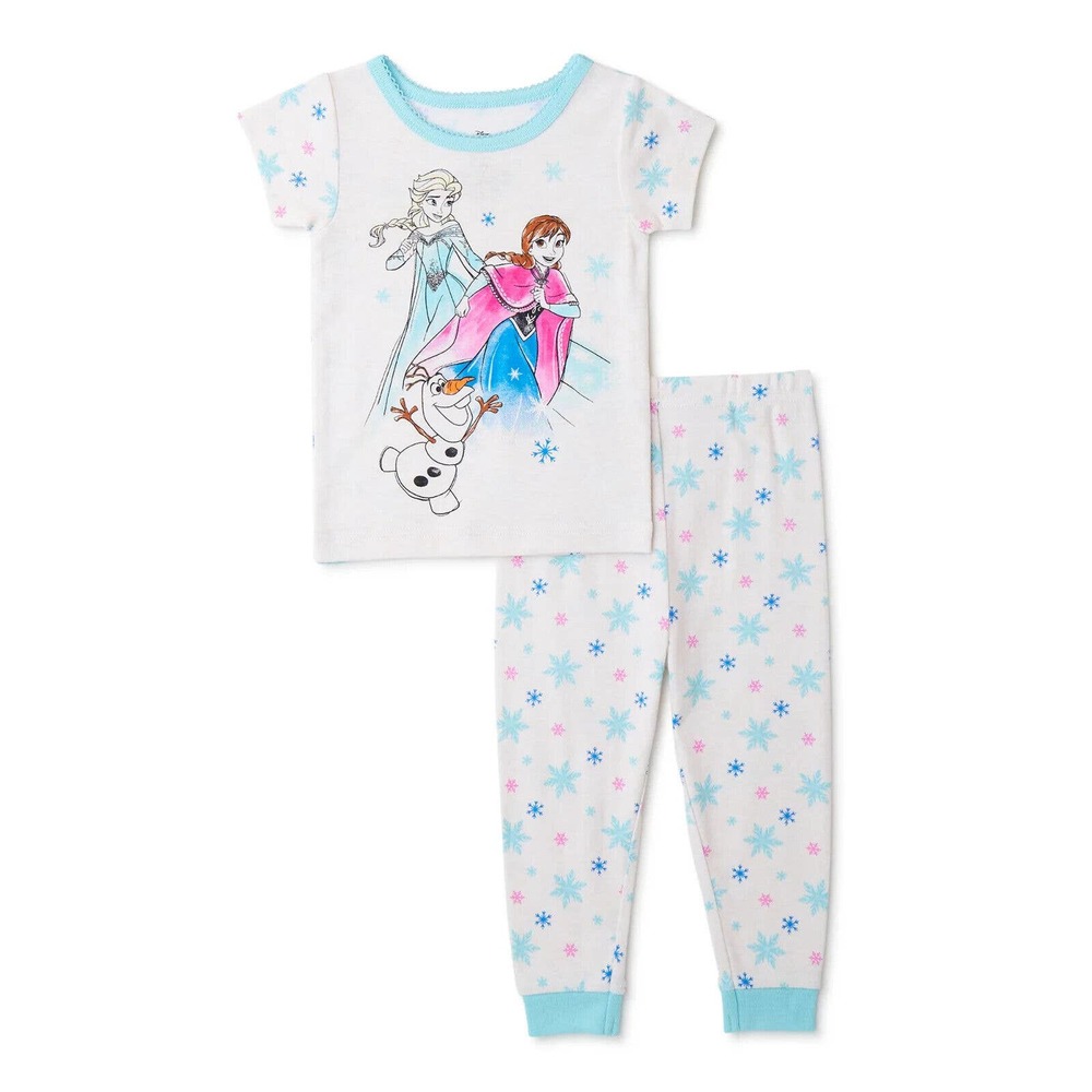 Disney's Frozen Elsa Anna Girls 2pc 18M Toddler Baby PJ Pajama Christmas Set